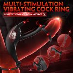 Lurevibe -Bunny RIng Vibrating Cock Ring with 2 Penis Ring Penis Sleeve Mens Sex Toys - Image 6