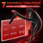 Lurevibe -Bunny RIng Vibrating Cock Ring with 2 Penis Ring Penis Sleeve Mens Sex Toys - Image 4