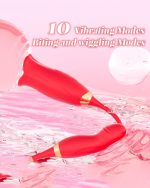 Lurevibe -Rose Muncher Powerful Sucking Vibrator Dildo Women's Tongue Licking - Image 6