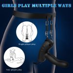 5.27‘’ Mini Saddle G Spot Prostate Vibrator With Suction Cup & Panty - Image 3