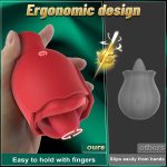 Rose Sex Toy with 360° Rotated Licking Tongue Mouth - Image 5