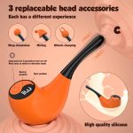 Pipe LED Screen Clit G-Spot Nipple Vibrator Sexual Pleasure Tool - Image 3