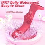 Rose Finger Vibrator 2 in 1 Finger Vibrator 9 Modes G - Spot Stimulation Waterproof - Image 5