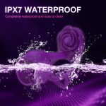 Lurevibe - 3 IN 1 Vibrating Rose Penis Ring with 10 Vibration - Image 6