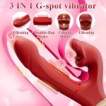 Pull Ring Rose Muncher Biting Tongue Flapping G Spot Vibrator - Image 2