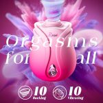 Rose Toy Nipple Clitoral Sucker Vibrators With APP Control - Image 2