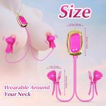 Rabbit Neck-hanging Nipple Clamps Vibrator With APP Control For Couple - Image 7