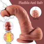 6.7‘’ Silicone Vibrating Squirting Dildo with Remote Control 7 Vibration Modes - Image 4