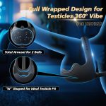 3-in-1 Vibrating Testicle Taint Anal Stimulator with Adjustable Vibrating Cock Ring - Image 2
