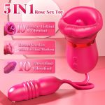 Big Mouth 5 In 1 Mouth Suction Clitoris Thrusting G-spot Vibrator - Image 2