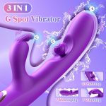3 In 1 Rabbit Vibrator 360°Rotation Clitoral G Spot Stimulator - Image 2