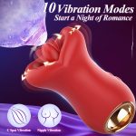 Lurevibe - 3IN1 Handle Mouth-Shaped 10 Tongue Licking Kissing - Image 5