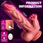 7.4‘’ Snake Warrior Thrusting Rotation Swinging Dildo Vibrator With Remote - Image 7