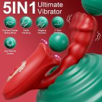 5-in-1 Rose Muncher G Spot Realistic Dildo Vibrator APP control for Women Sex Toys - Image 4