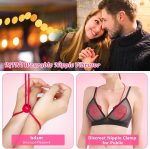 [Gift for Her] 6.33% Off - 9 - inch Thrusting Dildo & APP-controlled Rose Nipple Clamp Vibrator - Image 4