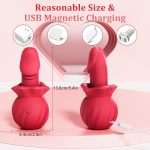 Mouth Vibrators Female Clitoral Vagina Anal Sex Stimulator with 3 Sucking 10 Wiggling & Vibrating Modes - Image 5