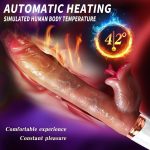 6.29‘’ Realistic Dildos G Spot Vibrator Thrusting Vibrator Dildo - Image 3