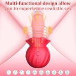 Mouth Vibrators Female Clitoral Vagina Anal Sex Stimulator with 3 Sucking 10 Wiggling & Vibrating Modes - Image 4