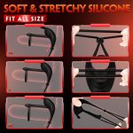 Lurevibe -Bunny RIng Vibrating Cock Ring with 2 Penis Ring Penis Sleeve Mens Sex Toys - Image 7