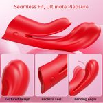 2 in 1 Flexible Finger Sleeve Clit G Spot Nipple Vibrator - Image 4
