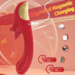 Angel Kiss 4 In 1 Rotating Tongue Licking Vibrating G-Spot Dildo Vibrator - Image 6