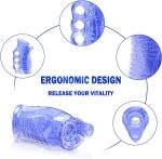 Manual Open-Ended Sleeve Blowjob Male Stroker for Men Masturbation - Image 5