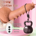 9.06‘’ Thrusting Monster Snail Dildo Vibrator with 3 Thrusting & 9 Vibrating Modes - Image 6