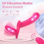 6.3‘’ Lesbian Strap-on Dildo Vibrator Double-ended Dildo with Remote Control - Image 3