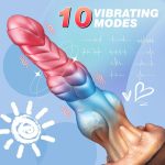 8.66‘’ Monster Dildo Huge Dildo Thick Anal Dildo With Thrusting & Viration - Image 3