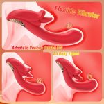 Angel Kiss 4 In 1 Rotating Tongue Licking Vibrating G-Spot Dildo Vibrator - Image 4