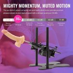 Automatic Sex Machine Gun Realistic Dildo 120W Powerful 360° Adjustable with 1 Remote Control - Image 3