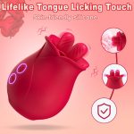 Lurevibe - Rose Romeo Double Tongue Lick Shaker clitoral nipple orgasmic sex toy - Image 6