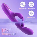 3 In 1 Rabbit Vibrator 360°Rotation Clitoral G Spot Stimulator - Image 5