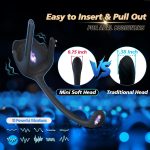 3-in-1 Vibrating Testicle Taint Anal Stimulator with Adjustable Vibrating Cock Ring - Image 3