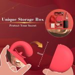 Flirting Vibrating Egg Dual Function Stimulation Vibration Licking Clitoral Big mouth - Image 7