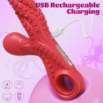 Octopus Tentacle Vibrating G-Spot Vibrator With Pull Ring - Image 4