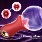 Lurevibe - 3IN1 Handle Mouth-Shaped 10 Tongue Licking Kissing - Image 4