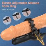 3 In 1 Vibrating Adjustable Penis Ring Vibrator - Image 4