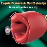 Rose Sex Toy with 360° Rotated Licking Tongue Mouth - Image 2