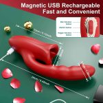 5-in-1 Rose Muncher G Spot Realistic Dildo Vibrator APP control for Women Sex Toys - Image 9