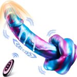 6.69‘’ Big Mouth Fantasy Dildo Vibrator with 3 Thrusting & 7 Vibration & Heating Modes