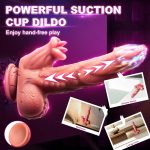 7.4‘’ Snake Warrior Thrusting Rotation Swinging Dildo Vibrator With Remote - Image 4