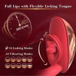 Flirting Vibrating Egg Dual Function Stimulation Vibration Licking Clitoral Big mouth - Image 3