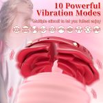 Rose Nipple Clamps Vibrator Sex Toys Remote Control Sex Toy - Image 2