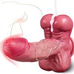 9.5‘’ 5 In 1 Realistic Muscular Thrusting Rotation Dildo Wireless Control Vibrators With Suction Cup