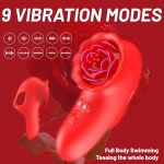 Rose Finger Vibrator G Spot Clitoral Stimulator for Couple Flirting - Image 3
