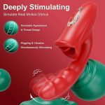5-in-1 Rose Muncher G Spot Realistic Dildo Vibrator APP control for Women Sex Toys - Image 8