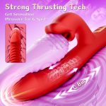 Upgraded Rose Muncher 5 In 1 Thrusting Clitoral G Spot Vibrator - Image 4