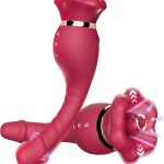 Big Mouth rotating tongue suction Vibrator G Spot Dildo Sex Toys for Women