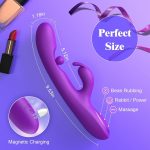 3 In 1 Rabbit Vibrator 360°Rotation Clitoral G Spot Stimulator - Image 6